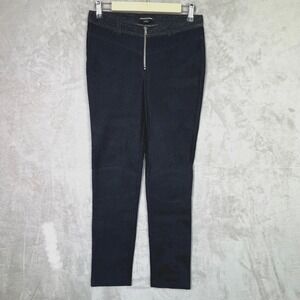 Alexander Wang Pants Lace Denim Biker Pant Size 27 Exposed Zipper Goth Punk‎